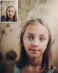Custom Painting From Photo Kids Children Portrait Oil Painting From Photo