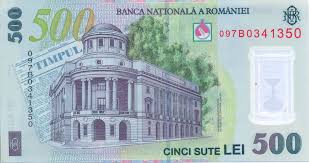50, 100, 200, 500, 1000 coroane. Banknote Index Romania
