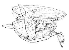 Free coloring pages for adults to print and download. Great A Tuin Line Drawing By Lynn Buchanan Based On Paul Kidby S Discworld Artwork Ink Illustrations Discworld Tattoo Drawings