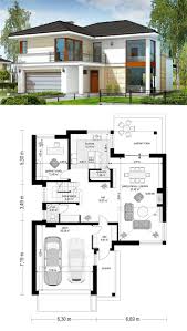 It has 4 bedrooms, 2 bathrooms, 2 living spaces, dining, kitchen & laundy. Two Story House Design With 2 Car Garage And Basement Two Story House Design 2 Storey House Design Two Storey House Plans
