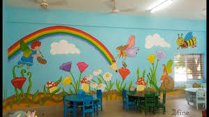Wall Painting Ideas For Kids Nursery School Art Wall Kids Wall Painting Painting For Kids