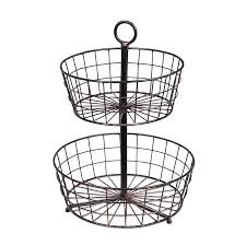 Check out our metal fruit basket selection for the very best in unique or custom, handmade pieces from our home & living shops. Birdrock Home Birdrock Home 3 Tier Wire Fruit Basket Round Metal Standing Baskets Fruit Vegetable Garlic Caddy Freestanding Rustic Decorative Basket In The Kitchen Countertop Accessories Department At Lowes Com