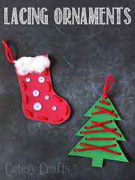 Download Christmas Craft For Kids Lacing Ornaments Cutesy Crafts PSD Mockup Templates