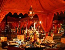 Sweetheart table decorated with lanterns. Moroccan Wedding Theme Weddings Romantique