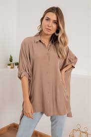 Yarasa Kol Basic Gomlek Vizon 2020 Gomlek Yarasalar Koltuklar