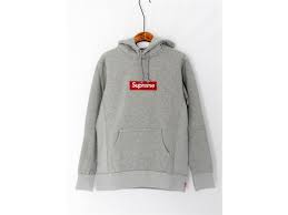 Supreme Box Logo Pullover Hoodie Grey Perfect Attire