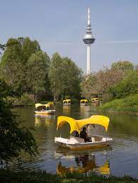 Gondolettas On Kutzerweiher Lake Luisenpark Mannheim Germany Places Trip