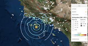 During the past 24 hours, there were 2 quakes of magnitude 5.0 or above, 36 quakes between 4.0 and 5.0, 95 quakes between 3.0 and 4.0, and 245 quakes between 2.0 and 3.0. A Magnitude 5 3 Earthquake Hit Los Angeles California Today The Strongest In Years