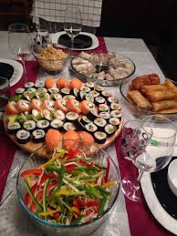 Sushi Table Cooking Food Tasty