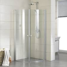 34 X 34 Halvor Round Corner Shower Enclosure Corner Shower Corner Shower Kits Shower Enclosure