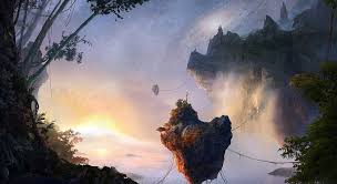 Unknown hand holding fantasy island floating in the air with 5g network wireless systems , smart city and communication network concept. Hd Float Island Wallpapers Peakpx