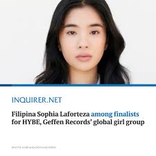 WE'RE ROOTING FOR YOU, SOPHIA! 🇵🇭 Sophia Laforteza is one of the  finalists for “The Debut: Dream Academy” audition program, a show created  by South Korean entertainment company HYBE and Geffen Records.