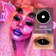 Image result for black sclera contacts