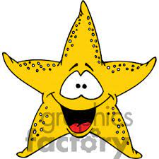 Clipart Of Happy Yellow Starfish Cartoon Character 377341 Cartoon Character Clipart Cartoon Starfish Clip Art