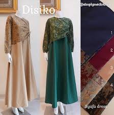 35 Model Baju Gamis Batik Kombinasi Polos Terbaru 2020 Untuk tampilan santai namun tetap chic, batik kombinasi dengan motif bawahan parang kusumo dan atasan 18. desain model baju