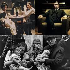 🎬🎬The Godfather Part II (1974), directed by Francis Ford Coppola, is both  a sequel and a prequel to The Godfather (1972). The film juxtaposes the  rise of a young Vito Corleone (Robert