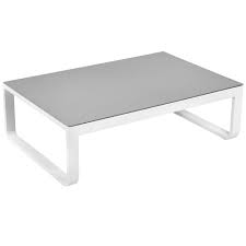 Coffee tables for any budget. White Elara Aluminium Outdoor Coffee Table Temple Webster