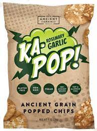 Ka Pop Rosemary Garlic Ancient Grain Popped Chips Popped Chips Rosemary Garlic Ancient Grains