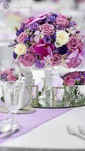 Taffeta Table Runner Lavender Purple Wedding Centerpieces Purple Wedding Decorations Purple Wedding Reception