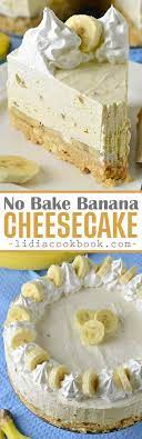 No Bake Banana Cheesecake Recipe Banana Cheesecake Baked Banana Baking
