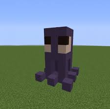 Squids are much larger than fish. Squid Statue Blueprints For Minecraft Houses Castles Towers And More Grabcraft