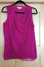 Cabi Style 983 Brilliant Blouse Fuchsia Pink Draped Sleeveless Top Small S Euc Fashion Clothing Shoes Accessories Wo Sleeveless Top Tops Clothes For Women