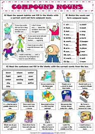 Compound Nouns Esl Grammar Exercises Worksheet Nouns Activities Nouns Nouns Exercises
