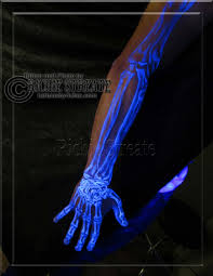 Uv Black Light Skeleton Hand Tattoo Black Light Tattoo Uv Black Light Skeleton Hand Tattoo