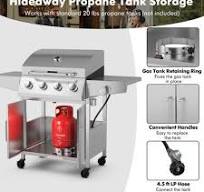 Costway 5 Burner Propane Gas BBQ Grill with Side Burner ...
