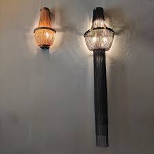 Dining room sconces can complement overhead light fixtures to improve the overall ambiance of the space. Modern Silver Sconces Decorative Wall Lamp Living Room Loft Wall Lamp With Brown Fringe Bedroom Aluminum Wall Light For Kitchen Wall Lamps Aliexpress