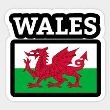 Welsh flag, the red dragon, y ddraig goch, national flag of wales, (en); Wales Welsh Flag Wales Flag Sticker Teepublic Uk