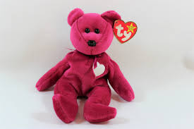 Ty Valentine S Day Beanie Babies Valentina Dark Red Bear Etsy In 2020 Baby Beanie Bear Stuffed Animal Plush Stuffed Animals