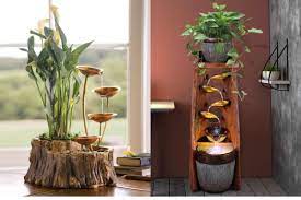 Air mancur di rumah dapat memberikan kesejukkan dan ketenangan batin. 10 Inspirasi Desain Air Mancur Indoor Sejuk