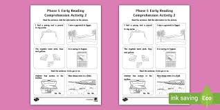 Use our free, printable reading comprehension passage exercises to improve your student's reading they must be able to get the meaning of the text: Phase 5 Eyfs Reading Comprehension Activity 2 Teacher Made