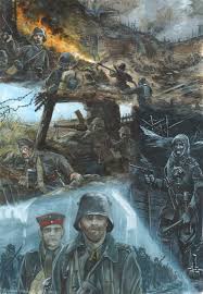 Western Front 1916 Combat Art War Art Ww1 Art