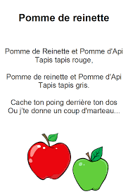 Comptine Pomme De Reinette Et Pomme D Api Paroles Illustrees Pomme De Reinette Comptine Pomme Comptine Pomme De Reinette Comptines