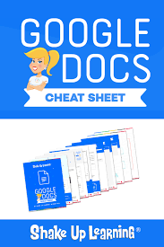Google Docs Cheat Sheet New For 2019 Google Education Google Classroom Google Docs