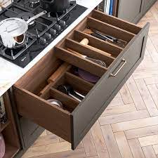 5 compartments of various sizes this flatware drawer organizer is. Kitchen Drawers Inserts Cutlery Trays Masterclass Kitchens