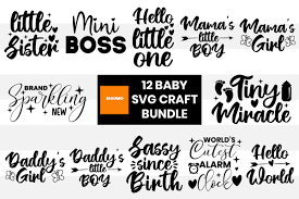 Maybe the first time one of the pieces didn't cut correctly, or you are working on a special project and just need a specific element in one of our files. 12 Baby Toddler Svg Bundle Quotes Graphic By Maumo Designs Creative Fabrica