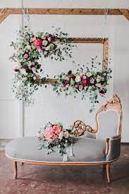 Pretty Peonies Enchanting Wedding Inspiration Shoot At Highpoint Moore Paisley Jade Vintage Specialty Rentals In Virginia Washington Dc And Nort Floral Wedding Decorations Floral Backdrop Enchanted Wedding Inspiration