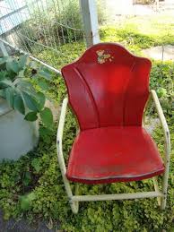 We also have parts to fix up your vintage set here accessories and parts. Antique Childs Metal Lawn Rocking Chair With By Lathandplaster 125 00 Childrens Chairs Vintage Metal Glider Vintage Glider