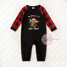 Grogu Star Wars Christmas Family Matching Pajamas My Patronus Is A Baby Yoda Plaid Christmas Pjs For Family And Dog Family Christmas Pajamas By Jenny