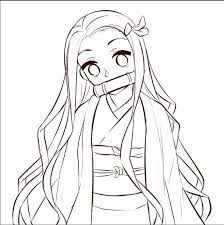 On the coloring pages you will find your favorite characters from the anime demon slayer. Anime Coloring Pages Nezuko Coloring And Drawing