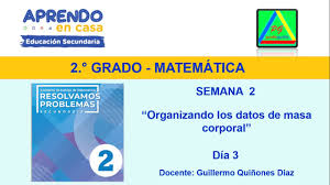 Libro de matematicas 5 grado 2019 contestado paco el chato. Aprendo En Casa 3 Secundaria Matematicas Semana 2 Los Cumpleanos No Se Olvidan Minedu Youtube