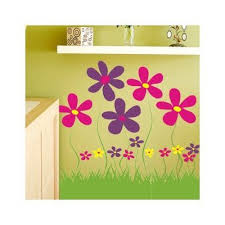 Alphabet Garden Designs Field Of Flowers Wall Decal Wall Decals Vinyl Wall Decals Monogram Wall