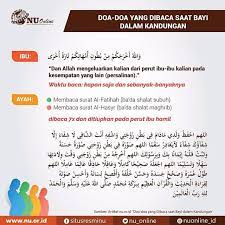 Doa Yang Dibaca Saat Bayi Dalam Kandungan Fatwa Nu Fwjstudio