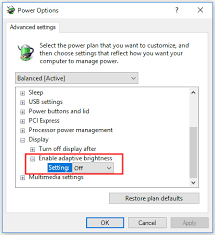 How To Disable Adaptive Brightness On Windows 10 4 Steps