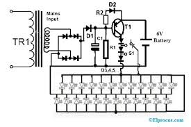Symbol symbols electronics diodes led electrical. Emergency Light Circuit Diagram Working And Its Applications