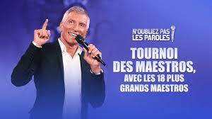 Dès lors, ils doivent retrouver les mots manquants en faisant appel à leur mémoire ou en s'aidant de jokers. N Oubliez Pas Les Paroles Le Tournoi Des Maestros En Streaming Replay France 2 France Tv