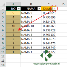 Dalam satu baris ada 3 gulungan atau 5 gulungan yang berisi 25 garis permainan. Cara Mengacak Urutan Angka Di Excel Kelas Excel